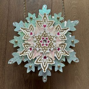 Betsy Johnson snowflake purse